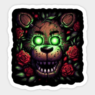 Glow Eyes Fazbear Fnaf Jump Scare Five nights at freddys Sticker